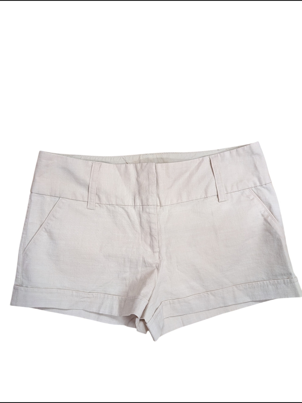 Guess Women's Cream Short Shorts